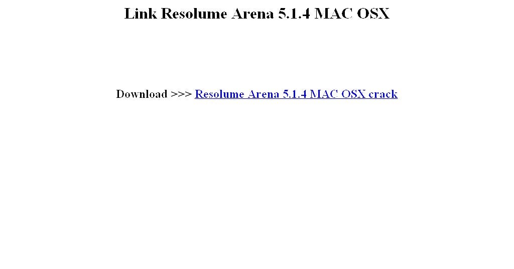Resolume Arena 4 Download Mac